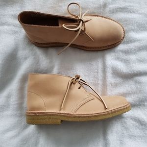 Clarks Originals Desert Natural Tan Leather Boots